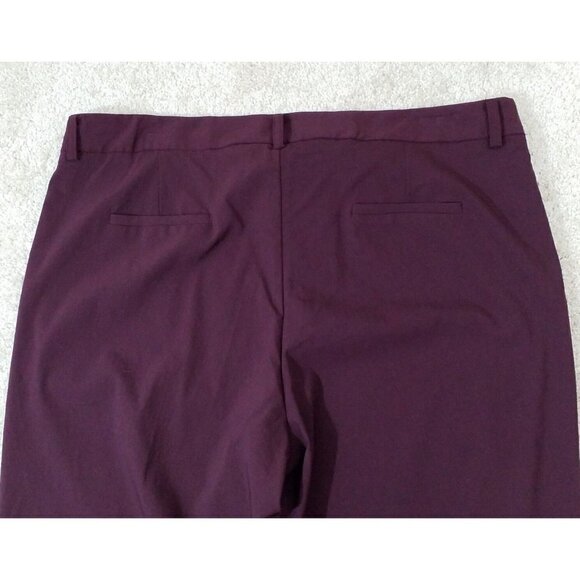NY Collection~Women's Plus Size 3X~Merlot Slim-Leg Career Work Pants NWT $59.00 - Picture 9 of 10